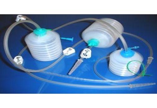 Комплект для активного дренажу ран